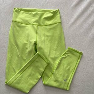 Fabletics Lime Green Leggings 7/8